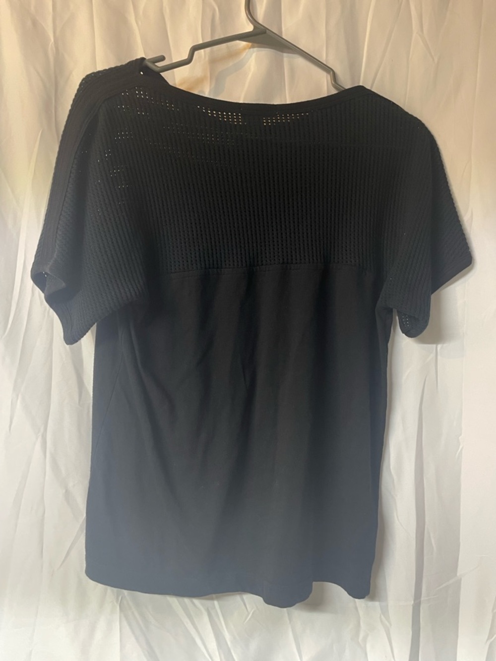 Lacoste Black Short-Sleeve Knit Yoke Tee - Picture 4 of 6